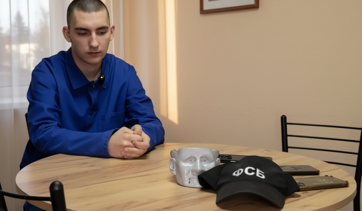 Russian in Ukrainian army uniform captured