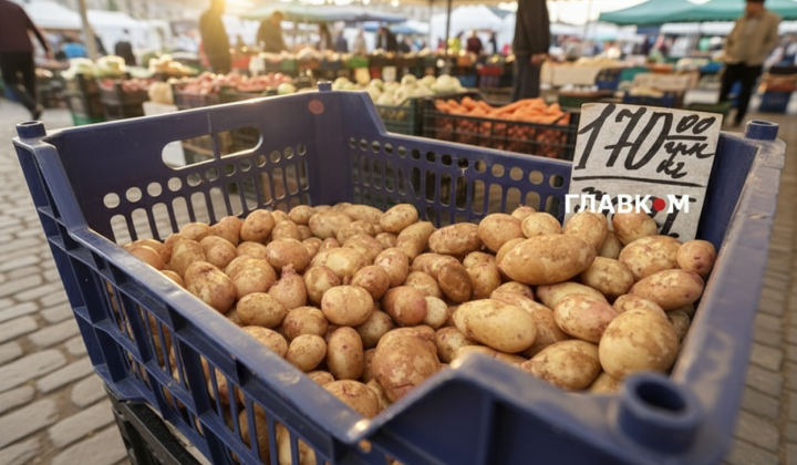 Young potatoes at shocking prices in Kyiv