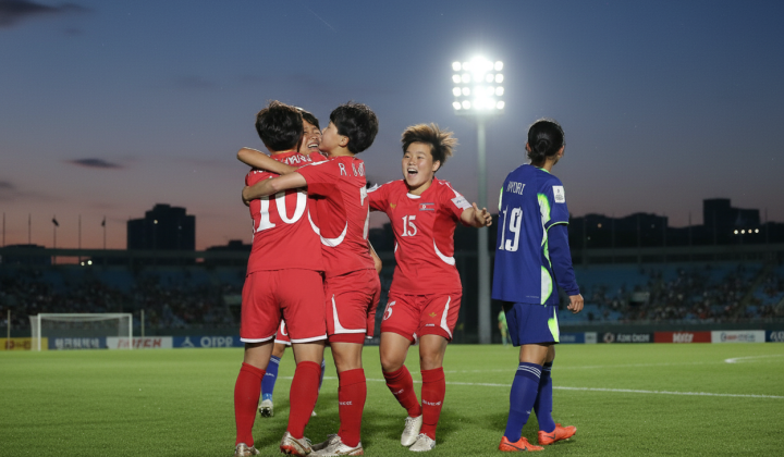 North Korean footballers refuse to handshake