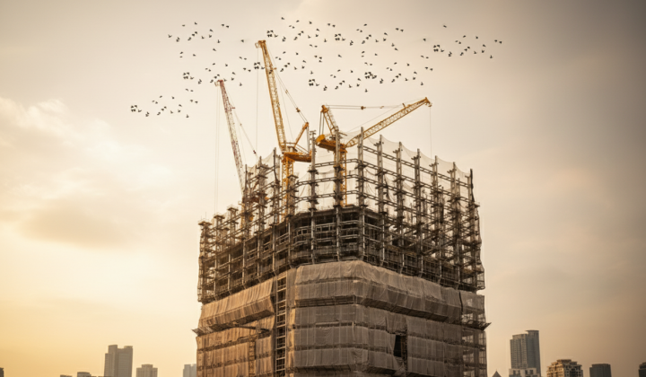 Chart of construction price increase