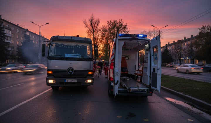 Девочку сбила грузовая машина в Ирпене