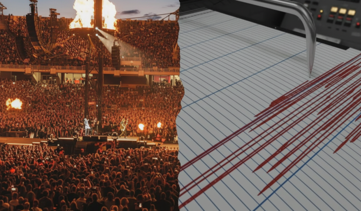 Metallica caused an earthquake in Athens