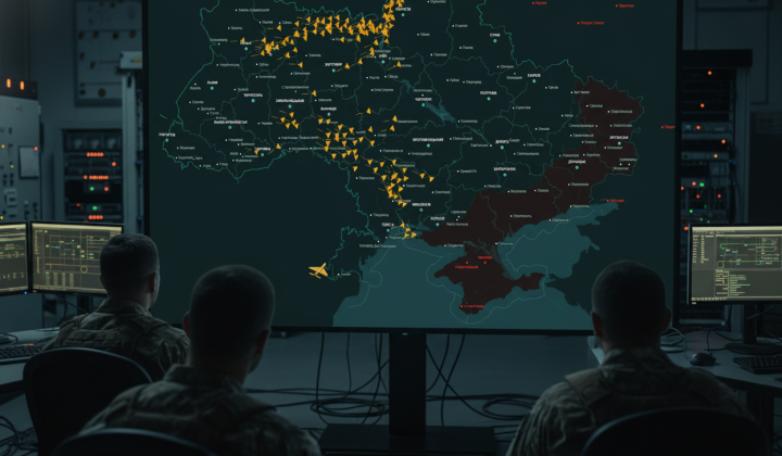 Российский дрон нарушает воздушное пространство