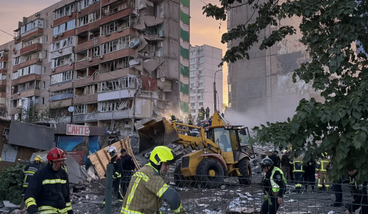 Devastation after missile attacks in Kyiv