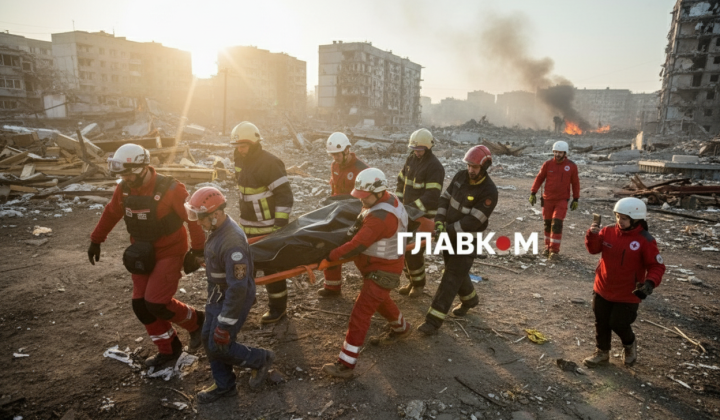 Тело под завалами в Киеве
