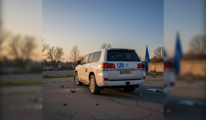 Дроны атаковали автомобиль ООН в Херсоне