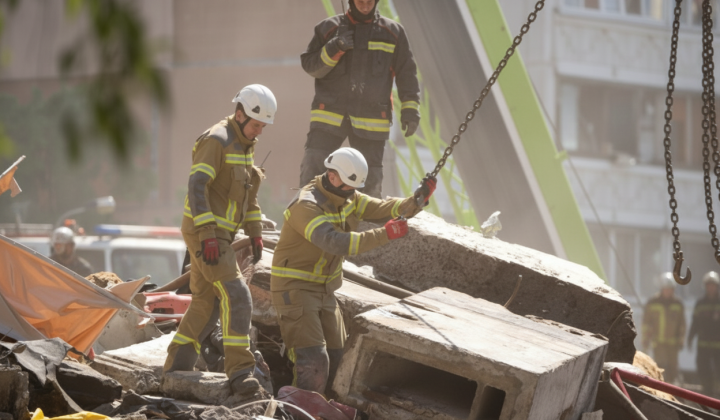 Grief and destruction from missile strikes
