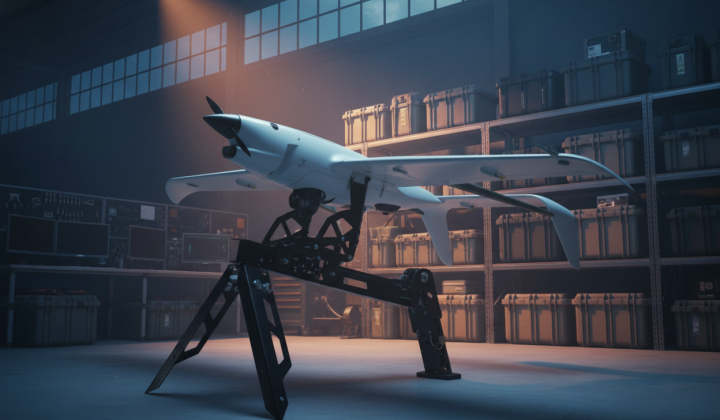 Drone manufacturer's office after the attack