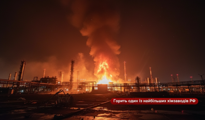 Дрони атакують завод у нічний час