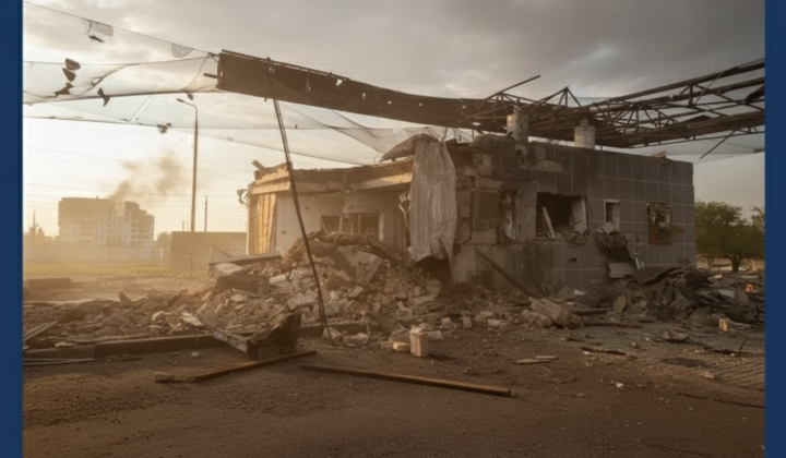 Russian drones attacking Naftogaz objects