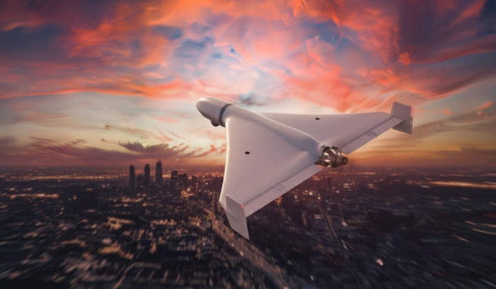 Russian drones attacking Kharkiv at night