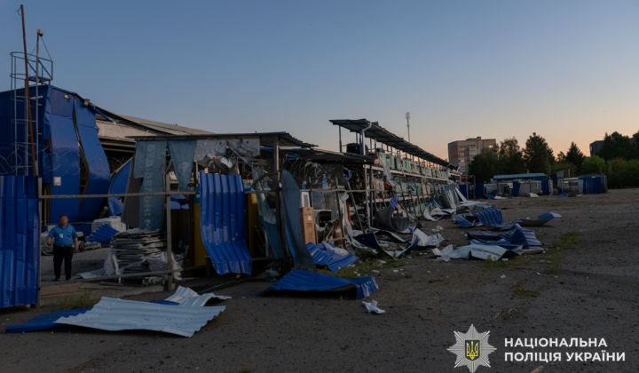 Ракетний удар Росії по центру Прилук: двоє загиблих, 17 поранених