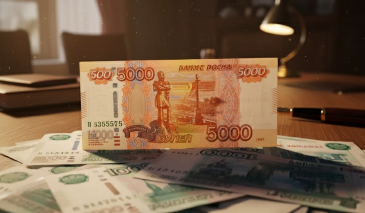 Российские рубли в кошельке