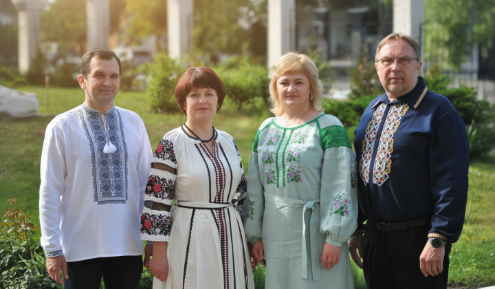 Pension Fund of Ukraine in embroidered shirts