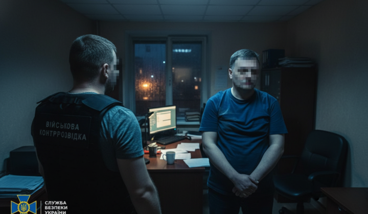 Агент СБУ проводит задержание IT-специалиста