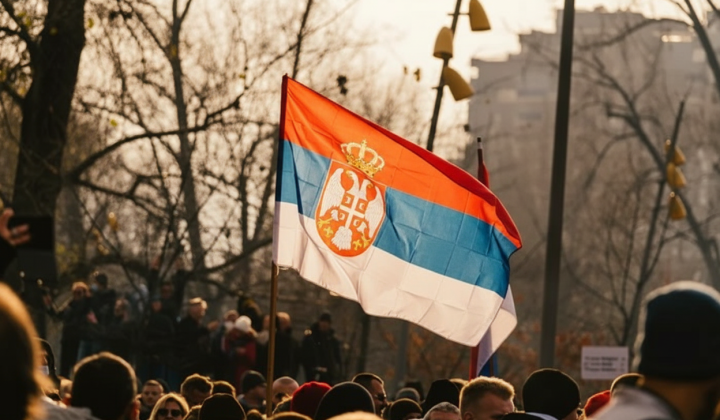 Mass student protests in Serbia