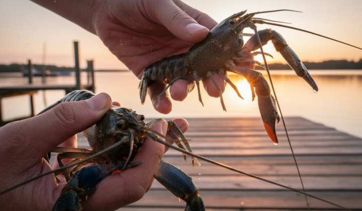 Farmer grows 5 thousand crabs