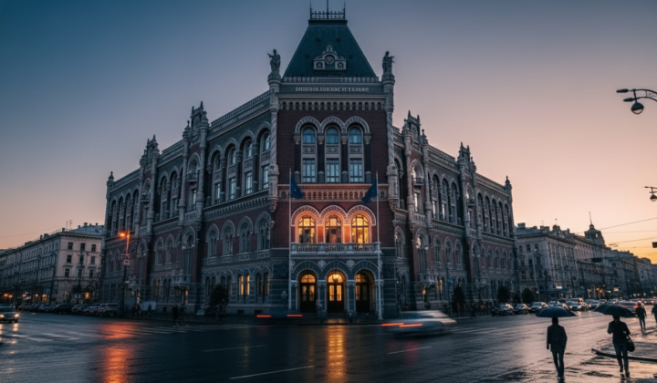 Night attack by RF on National Bank building