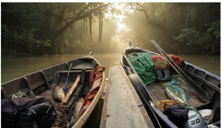 Poachers with endangered fish on the Danube