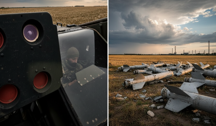 Ukrainian ADS Lima shoots down missiles