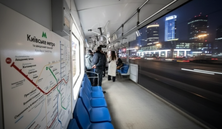Passenger numbers in Kyiv metro