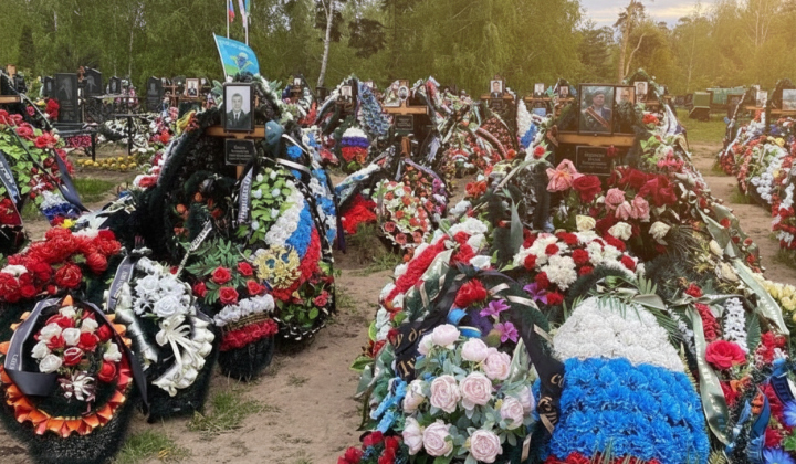 Graphic image with losses of Russian military