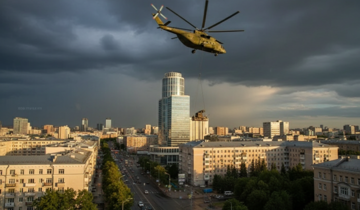 Deploying Pantsir-SMDE on Moscow rooftops