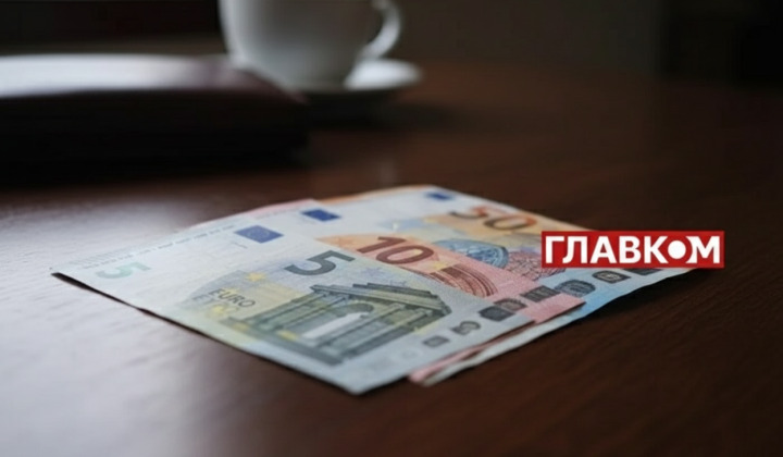 Флаг ЄС та гроші на тлі