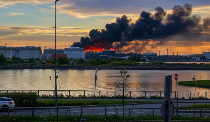 Напад дронів на нафтовий термінал у Санкт-Петербурзі