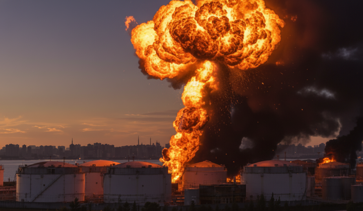 Украинские дроны атакуют нефтяной терминал