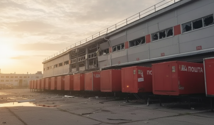 Russians attack Nova Poshta terminal in Dnipro