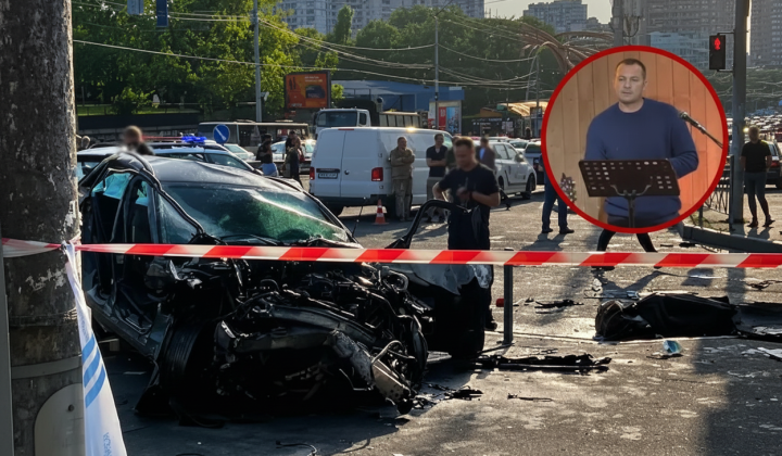 Авария в Киеве: машина в подземном переходе