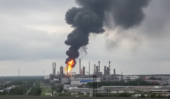 Пожар на НПЗ в Тюмени и атака дронов на нефтебазу на Кубани