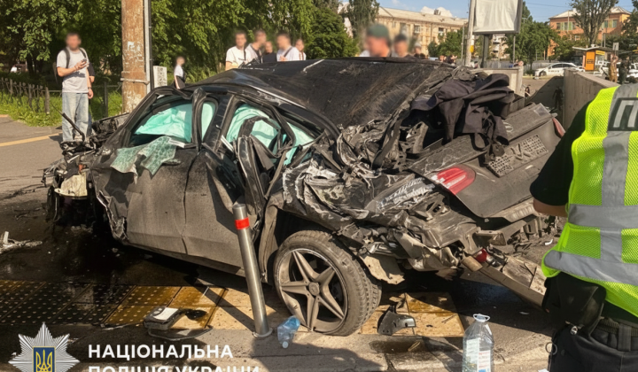 Авария на пешеходном переходе в Киеве