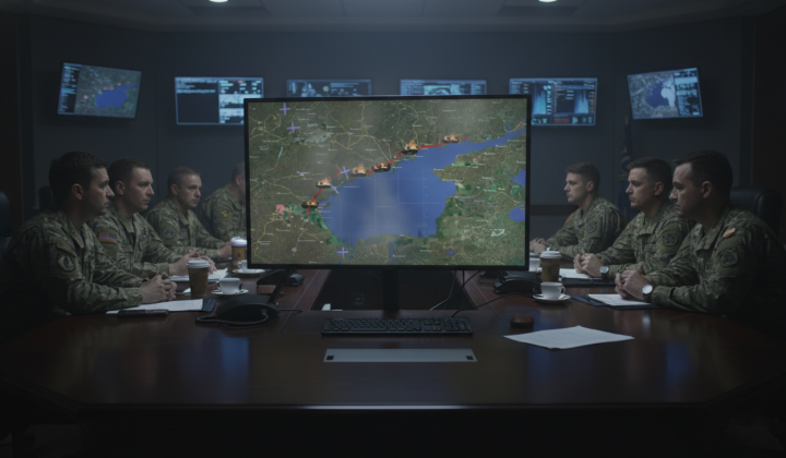 Ukrainian drones monitoring the Crimean route