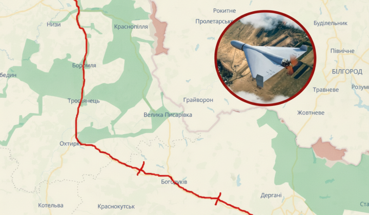 Russian drones attacking civilian trucks