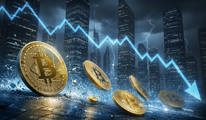 График биткойна падает до 60 800 долларов