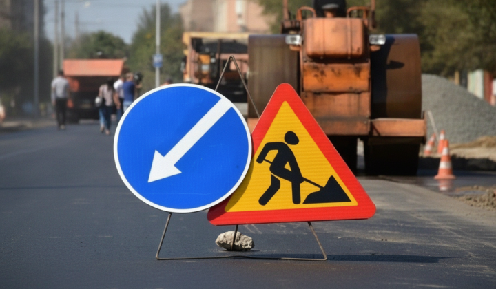 Construction of a bridge in Kyiv