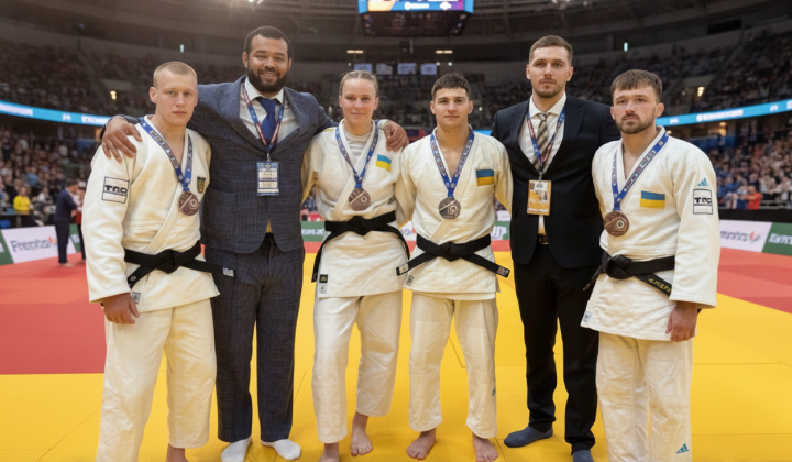 Ukrainian judokas with medals in Tallinn