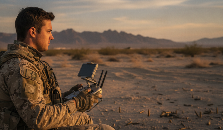 Drones strike objects in the south and east