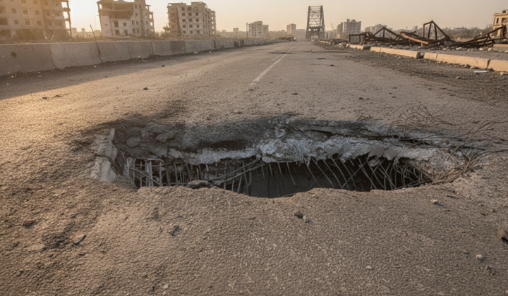 Ukrainian drones destroyed the bridge