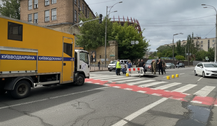 Движение на Грушевского ограничат из-за повреждения сетей