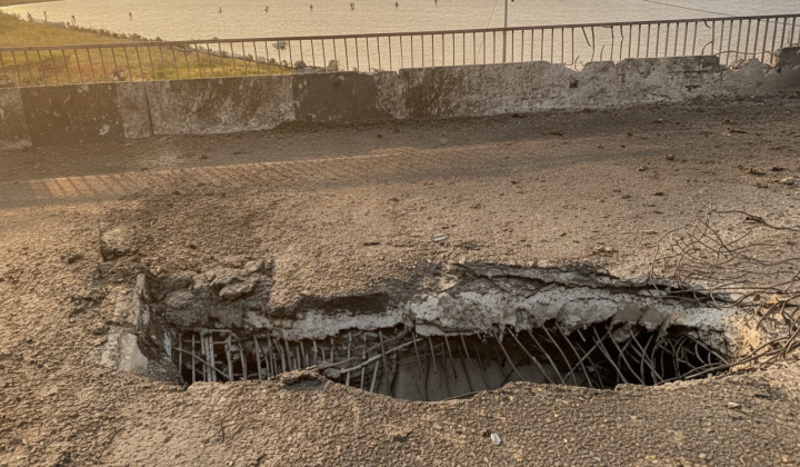 Ukrainian drones destroyed bridge in Crimea