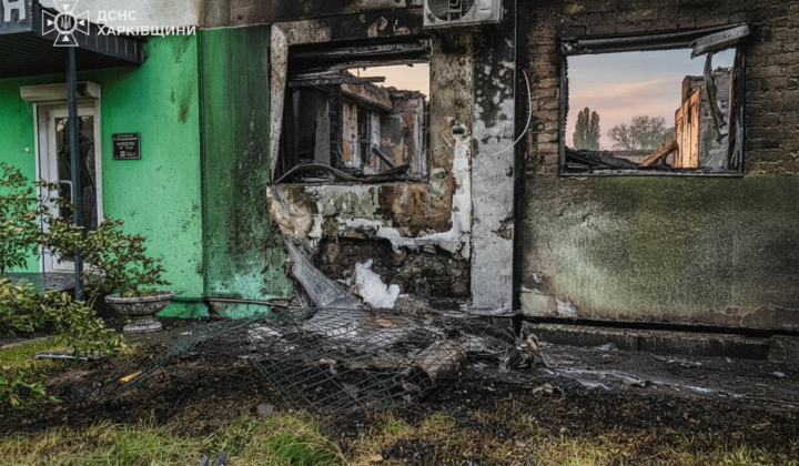 Послідство ракетного удару в Харкові