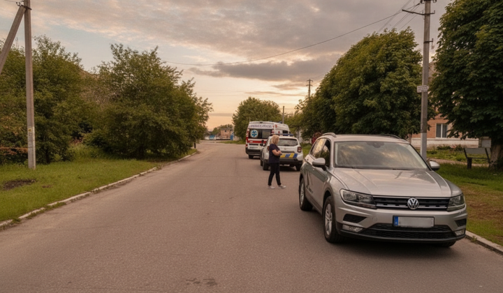 Велосипедист під колесами Volkswagen
