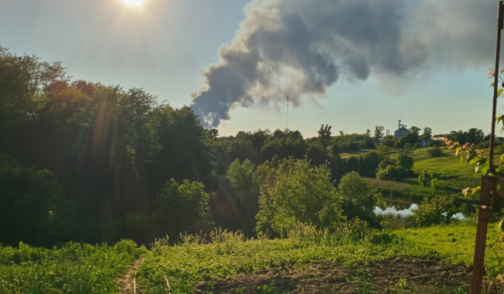 Kamikaze drones attacking Kyiv region