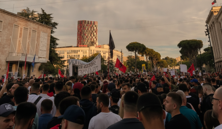 Протести фламінго на курорті в Албанії