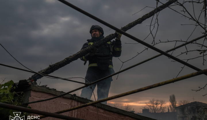 Russian drones attack on Kharkiv region