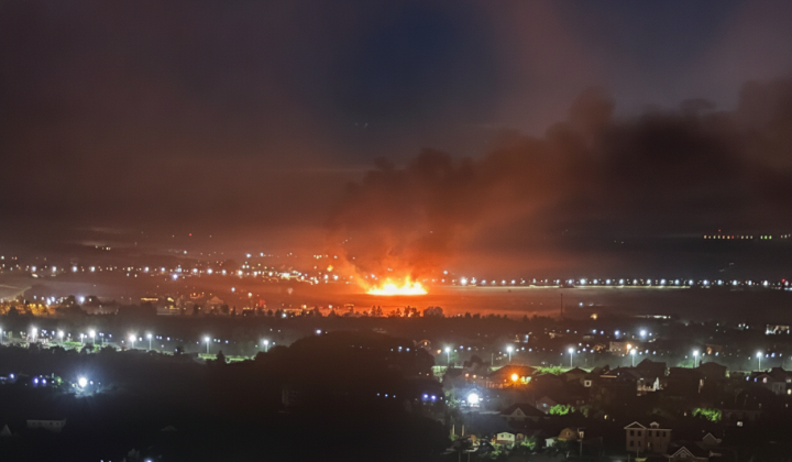 Fire at Russian military center