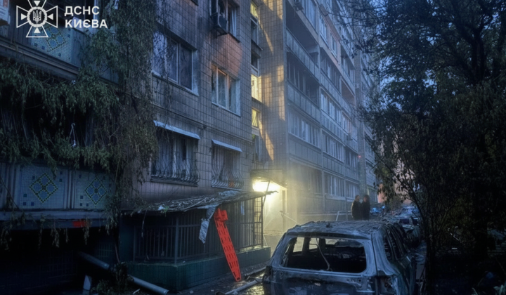 Нічний обстріл в Києві